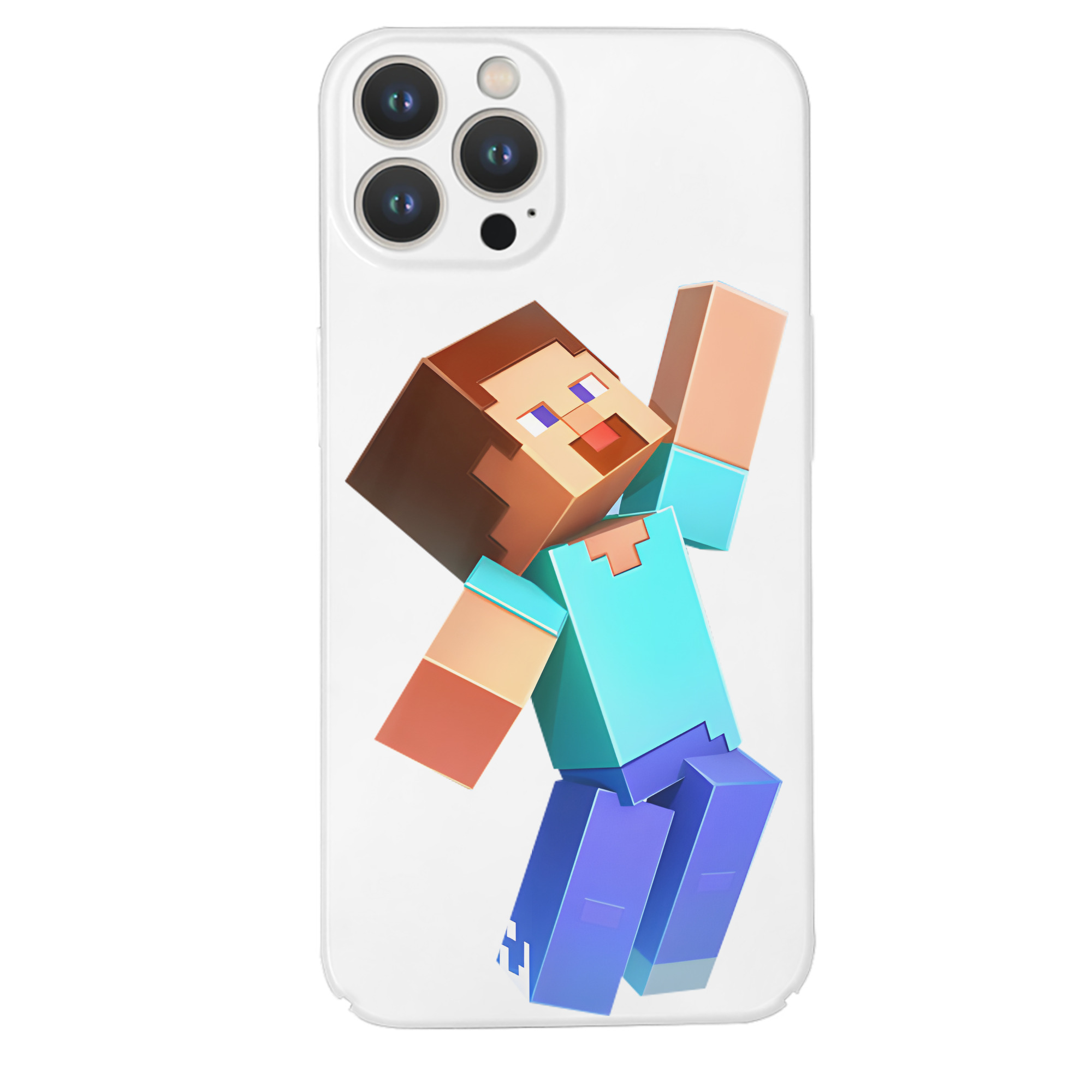 （画像用） マインクラフト ブロックの世界 Minecraft MC Block world 【iPhone 14シリーズ対応】ハードケース